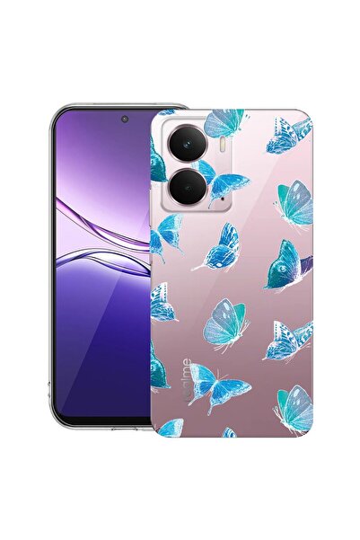 bestcase Husă pentru Realme P3 cu design fluture, silicon transparent subțire...