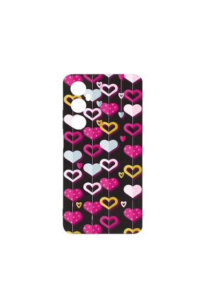 bestcase ¬Æ Husa Slim SIlicon 0.8MM, Compatibila Cu Realme C65, Lovely Hearts...