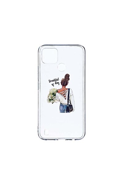 bestcase Διαφανής Θήκη Σιλικόνης 2MM, Συμβατή με Realme C21, Όμορφη Ημέρα της...