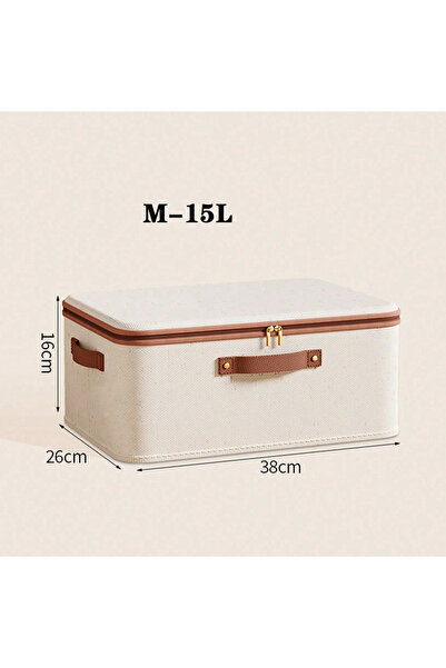 Choice M-15L Foldable Clothes Storage Box, Closet Organizer Container with Ha...
