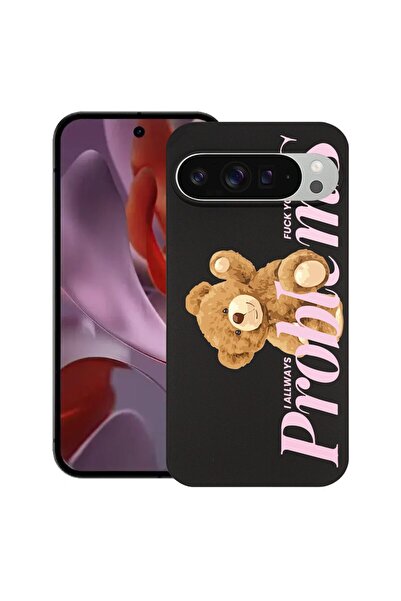 bestcase Husă subțire din silicon pentru Google Pixel 10 Pro XL, Ursuleț de p...