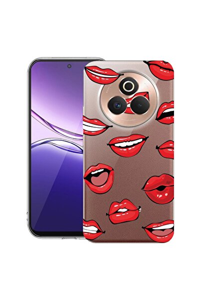 bestcase Θήκη για Realme P3 Pro με σχέδιο χειλιών - Μοτίβο φιλιού, Διαφανής λ...
