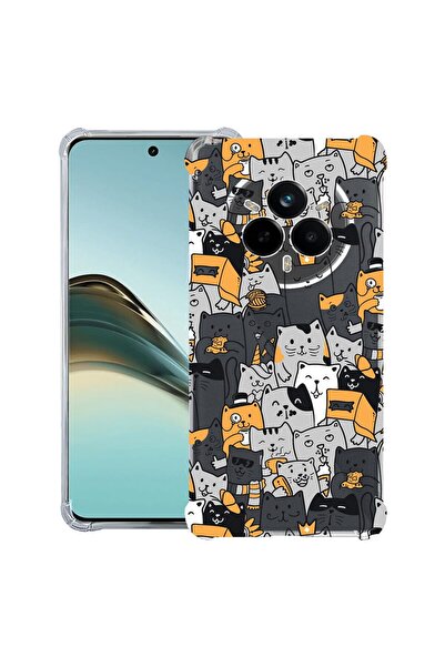 bestcase ¬Æ Husa Anti Shock pentru Realme 14 Pro Plus, Cat Pattern, 1997763 A...