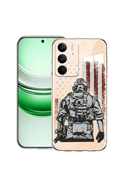 bestcase ¬Æ Husa Clear Silicon pentru Realme C71, American Soldier, 2041144 T...