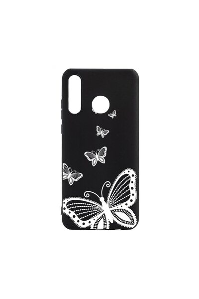 bestcase Θήκη σιλικόνης συμβατή με Huawei P30 Lite, Σχέδιο πεταλούδας, ανθεκτ...