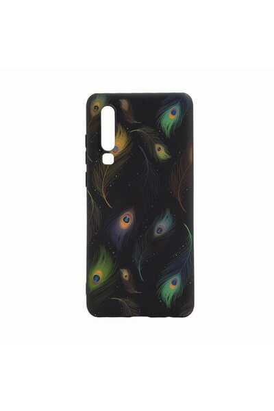 bestcase Husa Huawei P30, Peacock, rezistenta la uzura, anti-alunecare, din s...