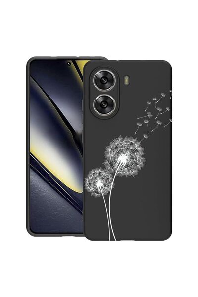 bestcase Калъф за Poco X7 Pro 5G, Глухарче, Тънък силиконов 0.8ММ, Удароустой...