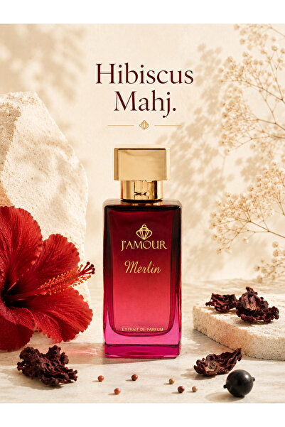 J'AMOUR EAU DE PARFUME MERLIN Hibiscus Mahajsad. Extrait Parfüm 50 ML- Uzun S...