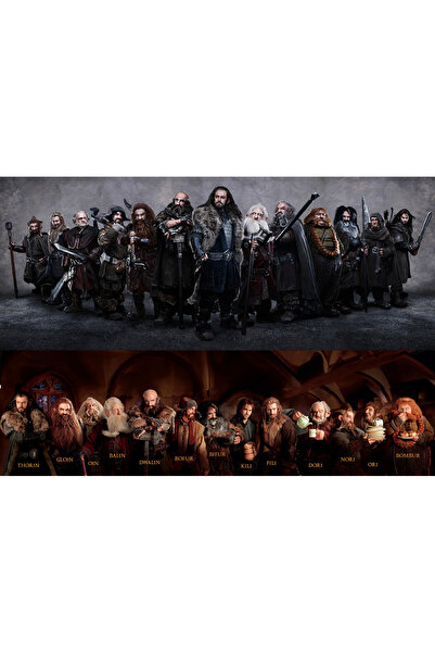 512 STORE Yüzüklerin Efendisi / Hobbit Film Sahne Duvar Dekor Kuşe Kağıt Çerç...