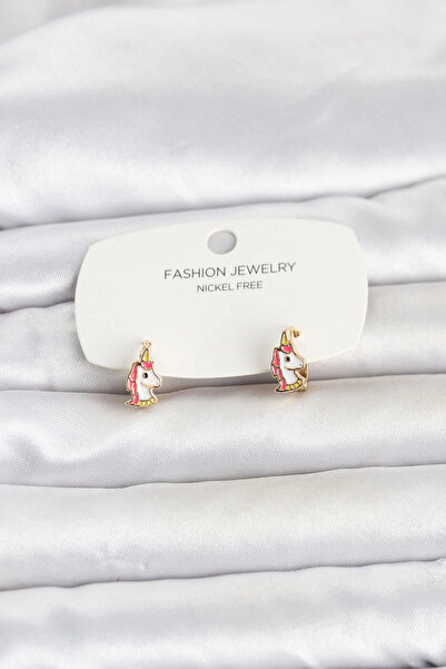 online kapsulavm avm alışveriş Brass Gold Color Children's Earrings