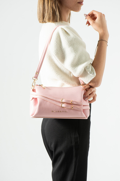 By Hakan Tn-121 Women's Shoulder Bag Handbag Crossbody Bag Pink