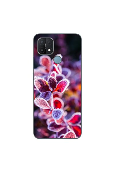 OEM Husa compatibila cu Oppo A15 si A15s Silicon Gel Tpu Model Flori Inghetate