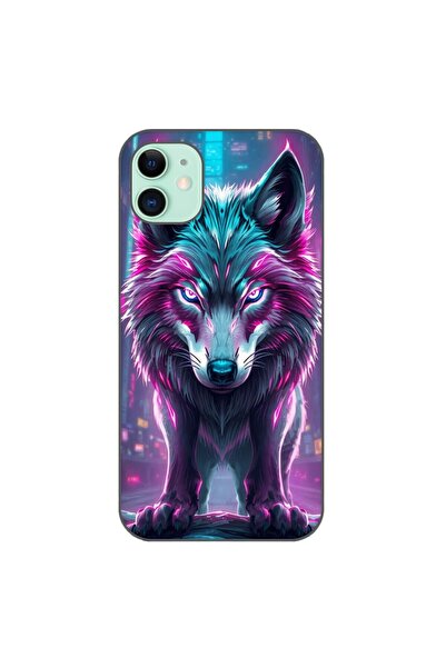 OEM Husa compatibila cu Apple iPhone 11 Silicon Gel Tpu Model Cyberpunk Wolf