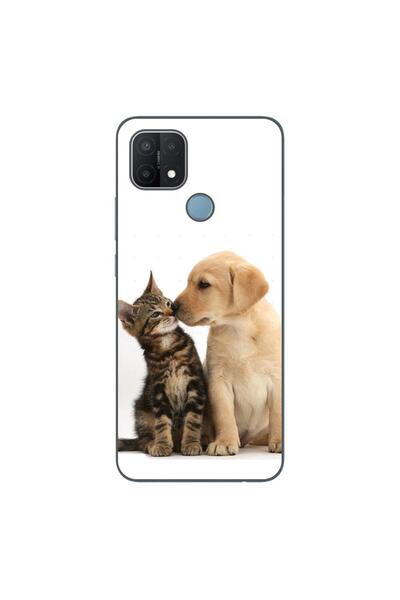 OEM Husa compatibila cu Oppo A15 si A15s Silicon Gel Tpu Model Pisicuta Catel...