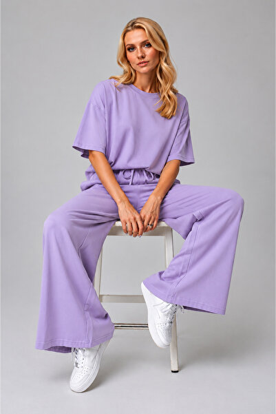 CMZ COLLECTİON Women's Oversize Wide Leg Two-Piece Set Casual Comfortable Sum...
