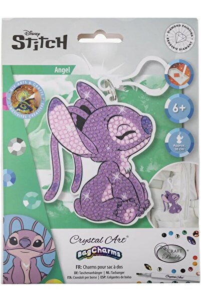 Craft Buddy Angel, Crystal Art Backpack Charm Kit