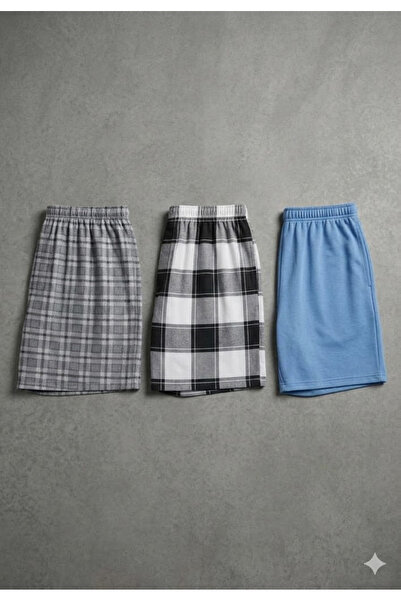 Serena Pantaloni pijama barbat 3/set-multicolor