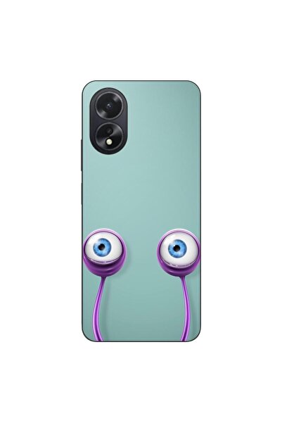 OEM Θήκη συμβατή με Oppo A18 4G Σιλικόνης Τζελ TPU με σχέδιο Μάτια Σαλιγκαριού