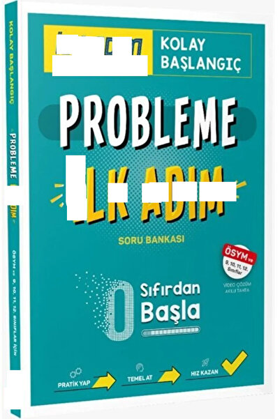 Orijinal Yayınları 9-10-11-12 İlk Adım Yayınları Probleme İlk Adım Sıfırdan K...