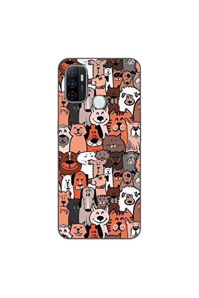 OEM Husa compatibila cu Oppo A53 Silicon Gel Tpu Model Caini si Pisici Pattern