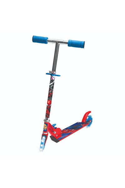 Marvel Spider-Man 2-wheel scooter, Spider-Man model, Silicone light-up wheels...