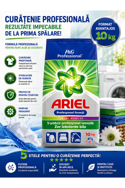 AR Ariel Professional automatic laundry detergent, 10 kg, 67 washes