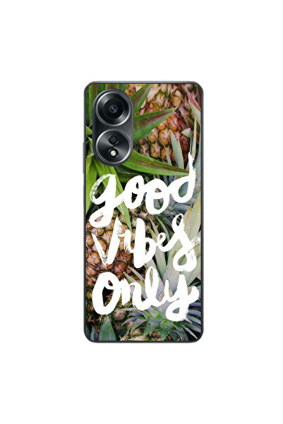 OEM Husa compatibila cu Oppo A58 4G Silicon Gel Tpu Model Good Vibes Only