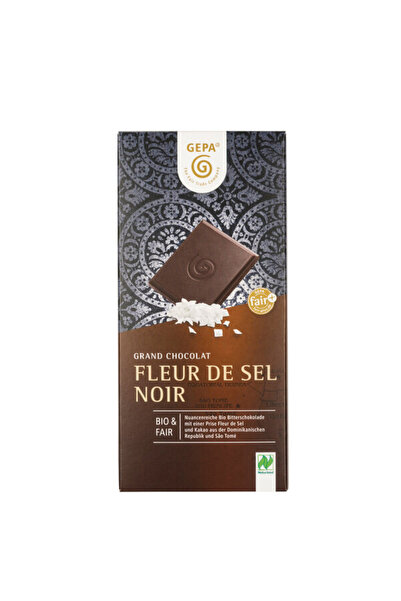 Gepa the fair trade company Organic dark chocolate Fleur de Sel Noir, 100g Gepa
