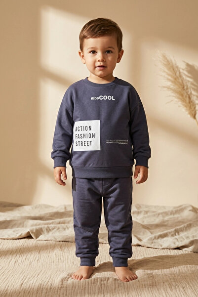 COCSALL BABY Action Street Kids Unisex Smoked Cotton Oversize Sweatshirt and ...