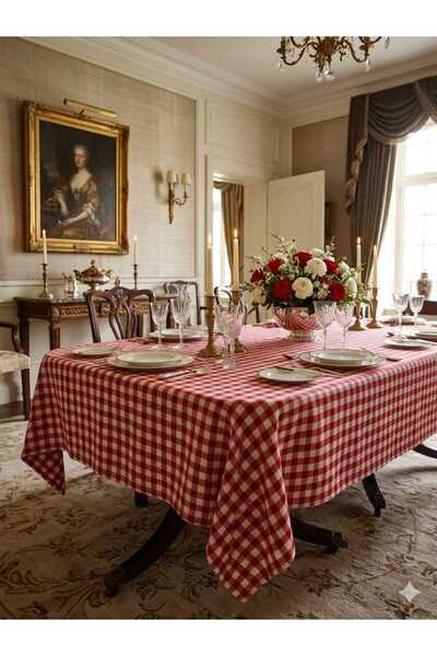 Angels' Collection Gingham Tablecloth