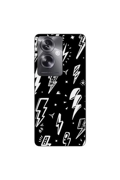 OEM Case compatible with Oppo A79 5G Silicon Gel Tpu Pattern Lightnings