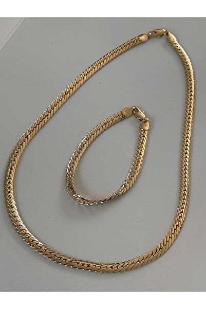 Bade Jewelry Xuping 14K Gold Modern Örgü Tasarım Kuyumcu Model Kararmaz Çelik...