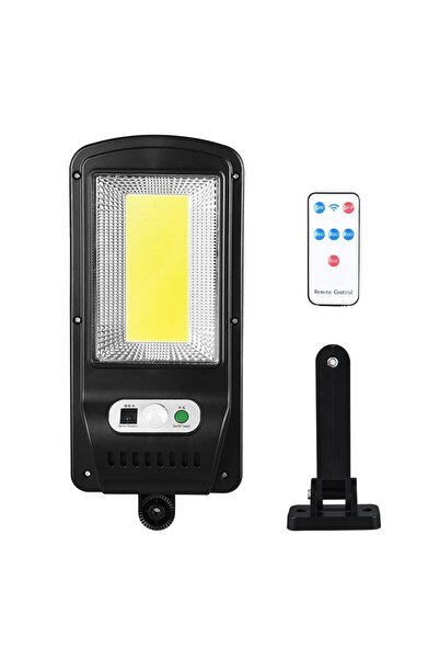 BaoBao Lampă solară LED de grădină cu 120 LED-uri COB și telecomandă, neagră,...