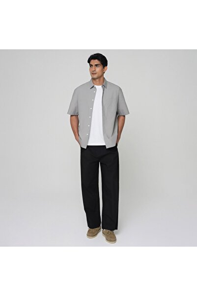 Giordano Men's Half Sleeve Regular Fit Shirt
