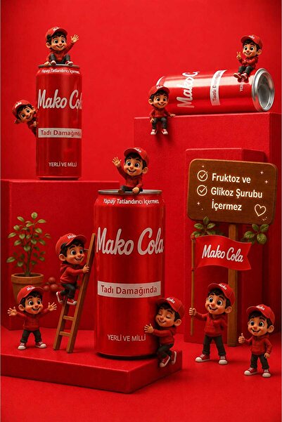 Mako Cola 24’lü Kutu Kola 330 ml – Yerli ve Milli %100 Şeker Pancarından