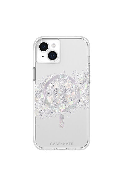 Case-Mate Karat MagSafe - Husă iPhone 15 Plus decorată cu masă de perle (A To...