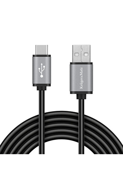 Kruger&Matz Cablu USB USB-A - USB-C 1,8 m Negru (5067)