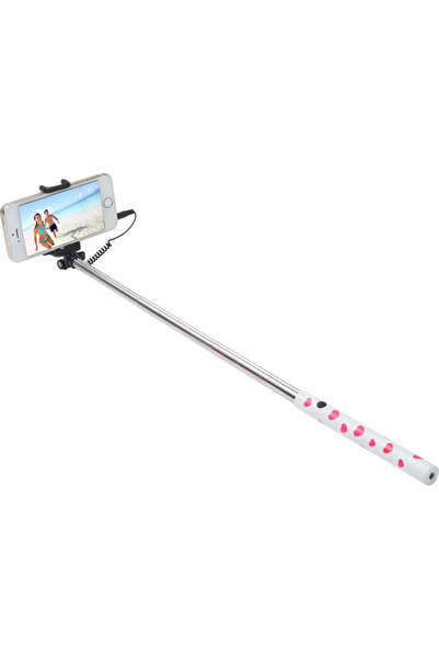 Ultron Selfie-Stick Hot Shot alb roz inimă