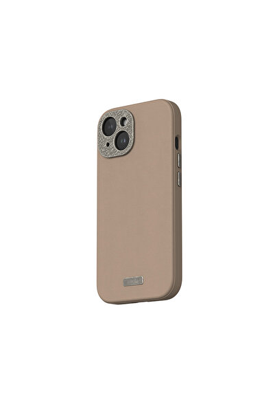 Moshi Napa MagSafe - Husă din piele pentru iPhone 15 (Maro Woodsmoke)