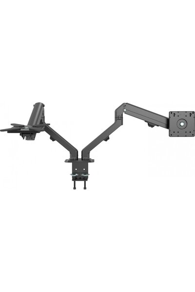Vision Suport de birou pentru monitor, dublu, negru mat