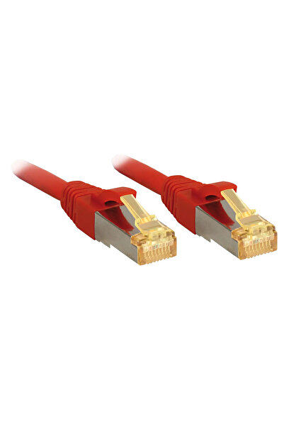 LİNDY Cablu patch Cat6A S/FTP LSZH Cat7, cablu brut, roșu, 5.00m