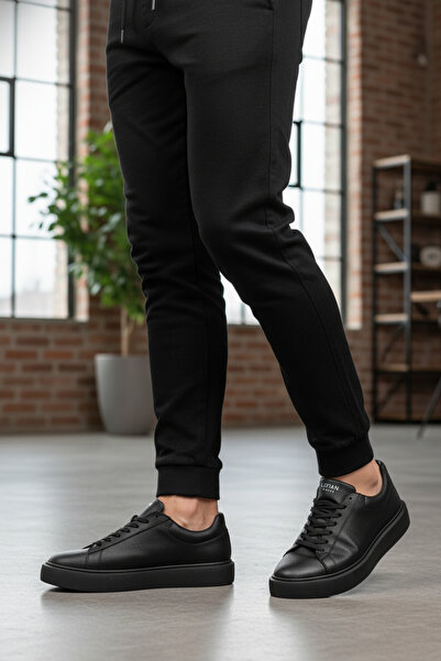 Lufian RN-3896 Siyah Erkek Comfort Günlük Sneaker Ayakkabı