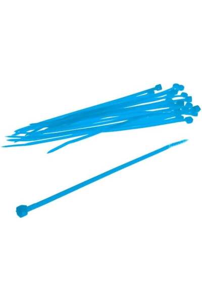 Bitspower Set de 20 de coliere de cablu, 120mm - Albastru UV