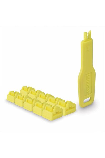 LİNDY Blocaje porturi RJ45 Galbene, 10x + 1 Cheie