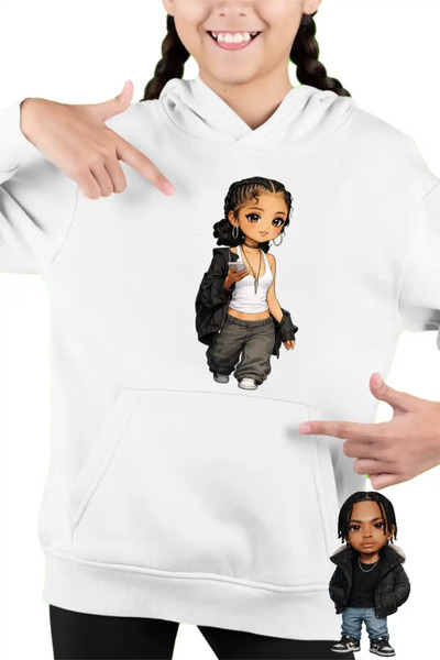 OEM Kids Girls Tyla Best Party Chibi Sweatshirt