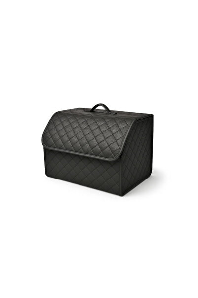 OEM Premium car trunk organizer, eco- Leather , black, 40x30x30cm