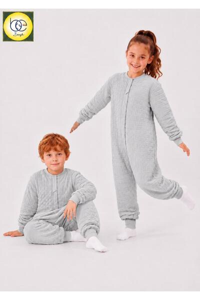 BEGİ 1.5 Tog Quilted Long Sleeve Children's Sleeping Bag 100% Cotton