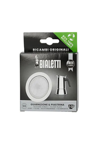 Bialetti - Uszczelka + sitko do kawiarek stalowych 1-2tz