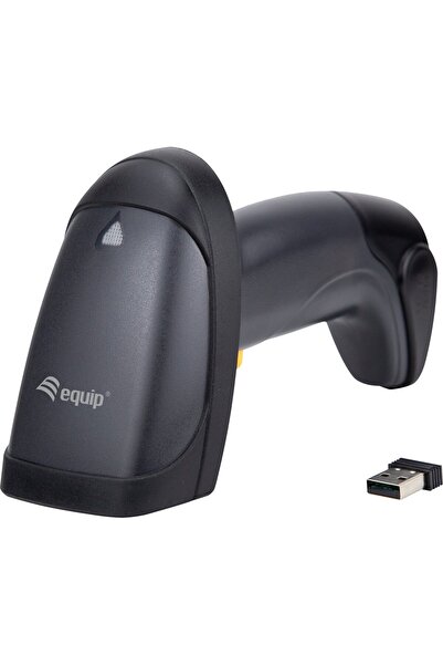 EQUIP Scanner de coduri de bare 1D Laser Wireless/2.4GHz + Suport negru