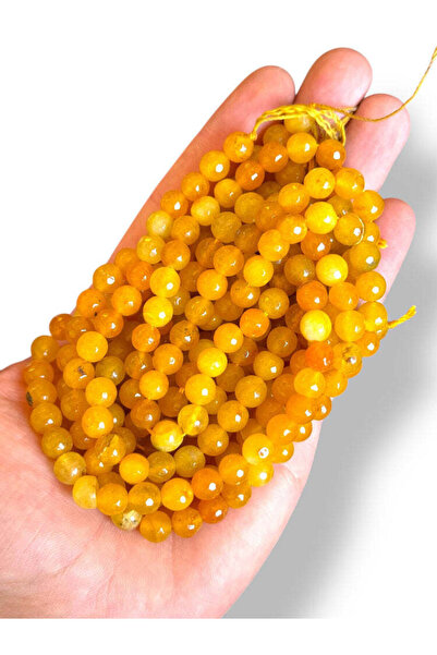 Bozhi Bead Set Faceted Agate Natural Stone 8mm - Natural Stone Faceted